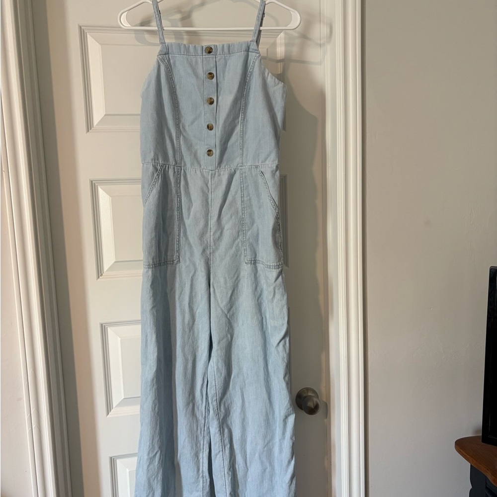 Old Navy Light Blue Wide Leg Jumpsuit